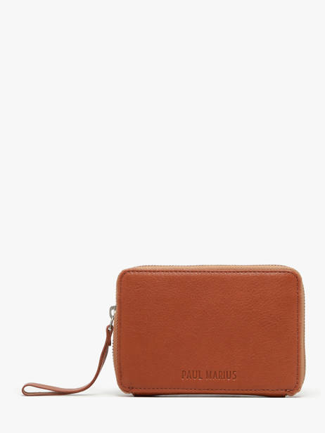 Portefeuille Alice Cuir Paul marius Marron vintage ALICE