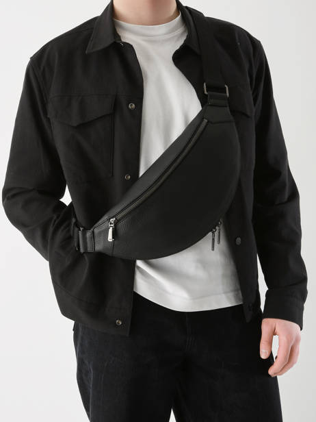 Heuptasje Heren Origami Leder Lancel Zwart origami A13426 ander zicht 1