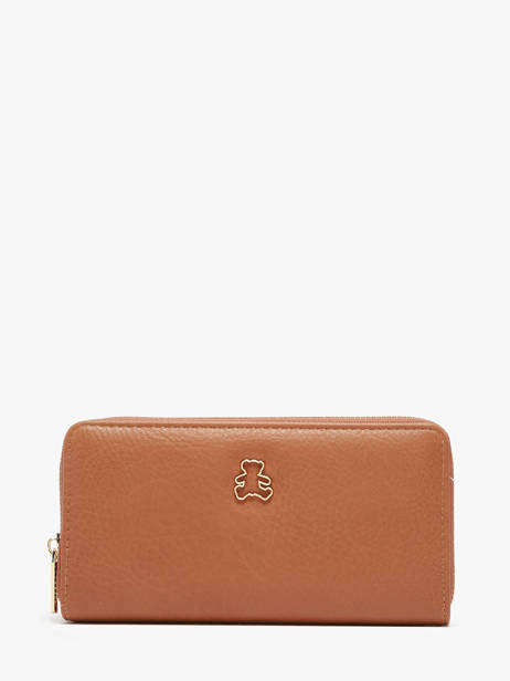 Portefeuille Lulu castagnette Bruin zip CHRYS103