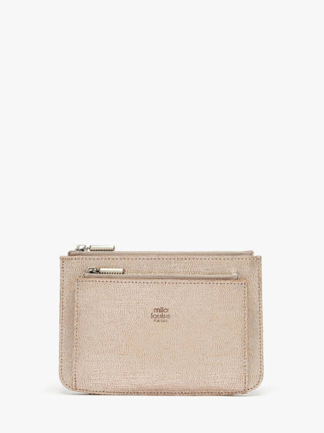 Porte-monnaie Cuir Mila louise Beige vintage 23690RX