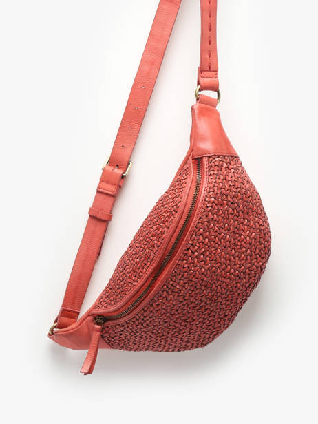 Heuptasje Biba Rood leather BRI5L ander zicht 2