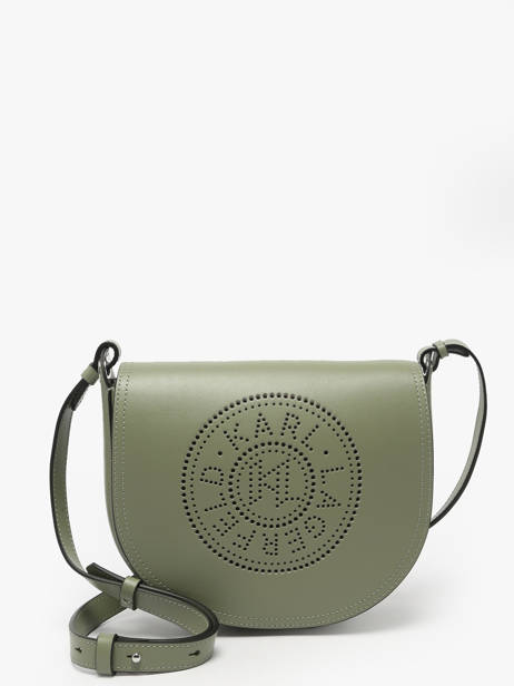 Cross Body Tas K Circle Leder Karl lagerfeld Groen k circle A1W30212
