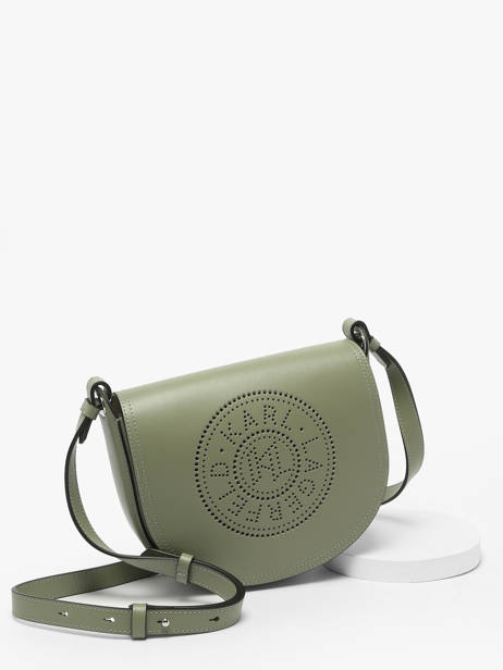 Cross Body Tas K Circle Leder Karl lagerfeld Groen k circle A1W30212 ander zicht 2