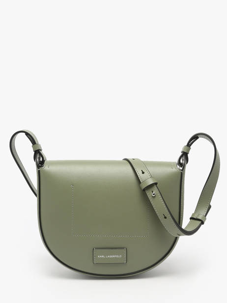 Cross Body Tas K Circle Leder Karl lagerfeld Groen k circle A1W30212 ander zicht 4