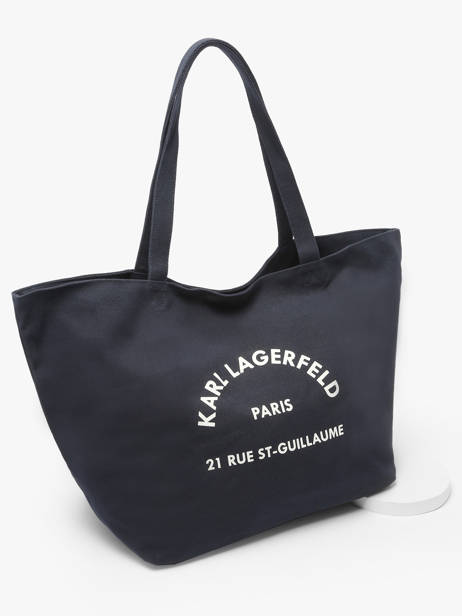 Schoudertas Rsg Katoen Karl lagerfeld Blauw rsg A1W50006 ander zicht 2