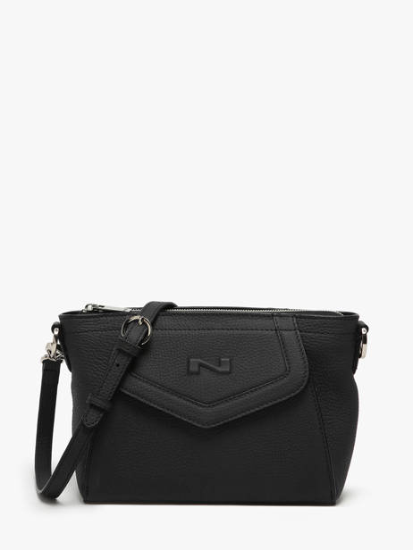Sac Bandoulière Vanilla Cuir Nathan baume Noir candy 7