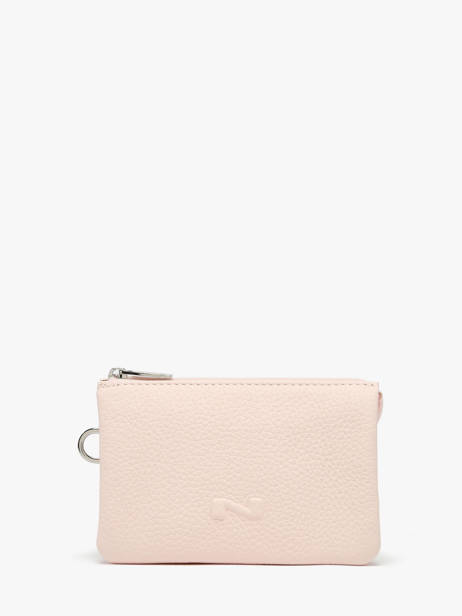 Etui 2 Compartimenten Leder Nathan baume Roze original n 283N