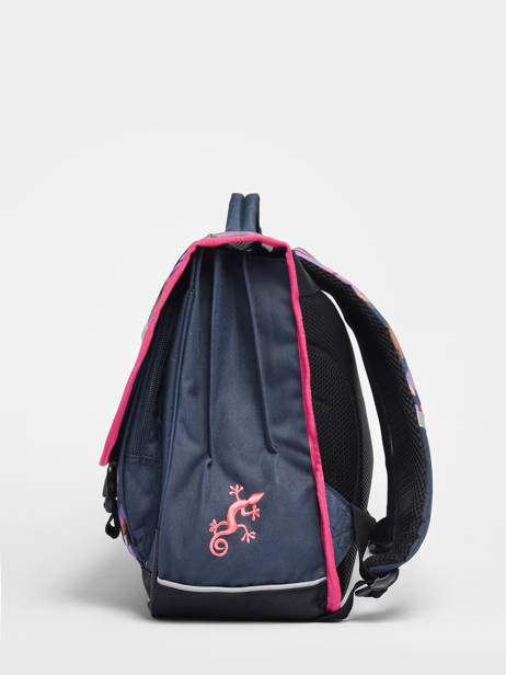Cartable 3 Compartiments Cameleon Bleu actual PBBACA41 vue secondaire 3