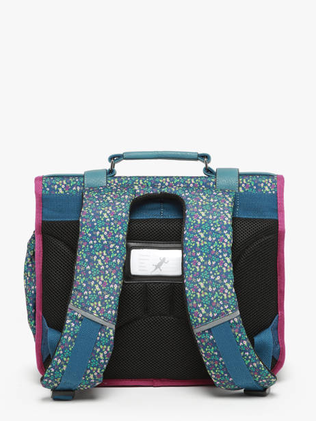Cartable 2 Compartiments Cameleon Bleu vintage fantasy PBVGCA35 vue secondaire 4