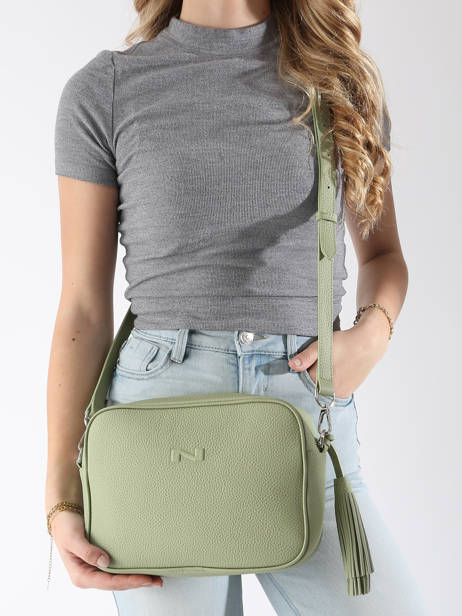 Cross Body Tas Camera Bag Leder Nathan baume Groen nathan 2 ander zicht 1