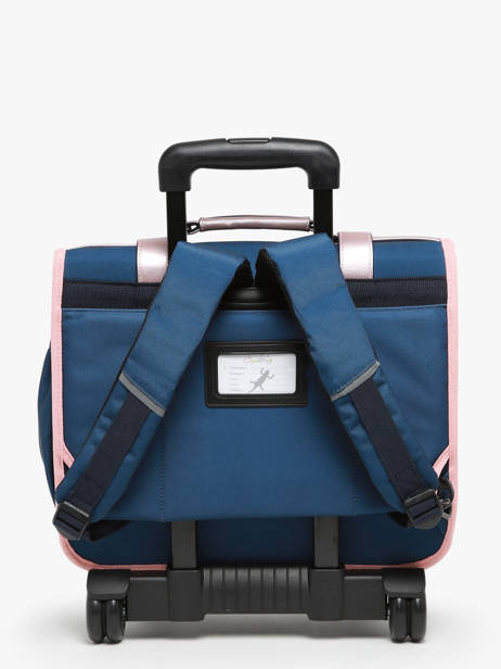 Cartable à Roulettes 2 Compartiments Cameleon Bleu vintage fantasy PBVGCR38 vue secondaire 4