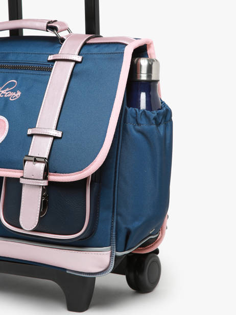 Cartable à Roulettes 2 Compartiments Cameleon Bleu vintage fantasy PBVGCR38 vue secondaire 6