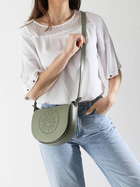 Cross Body Tas K Circle Leder Karl lagerfeld Groen k circle A1W30212 ander zicht 1