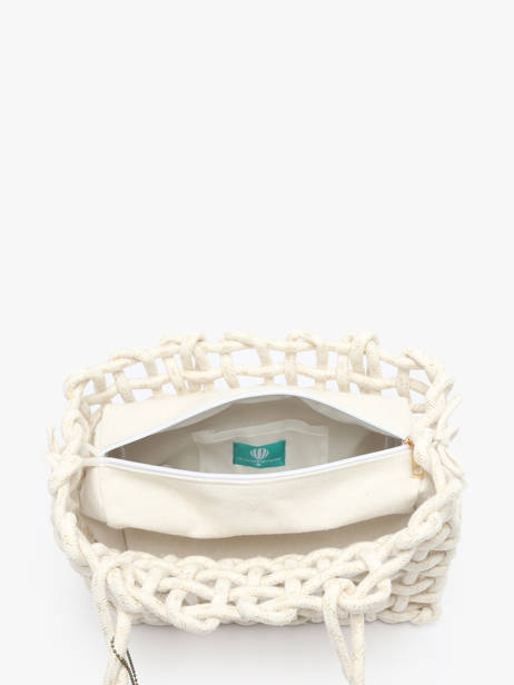 Handtassen Crochet Le voyage en panier Beige crochet PM853 ander zicht 3