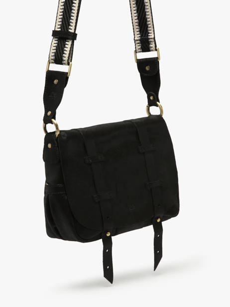 Sac BandouliÃ¨re Vintage Cuir Mila louise Noir vintage 30172X vue secondaire 2