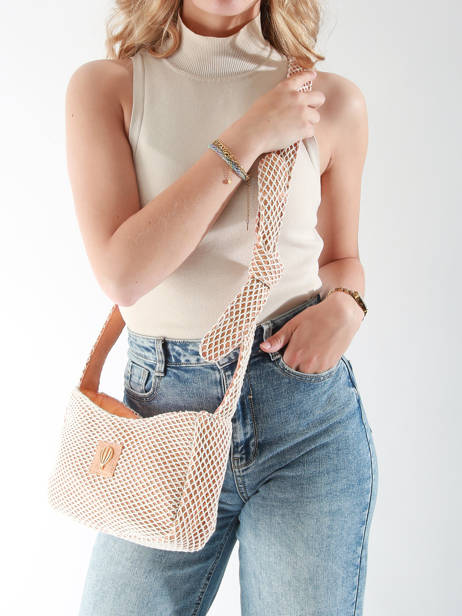 Cross Body Tas Estival Katoen Le voyage en panier Oranje estival PM851 ander zicht 1