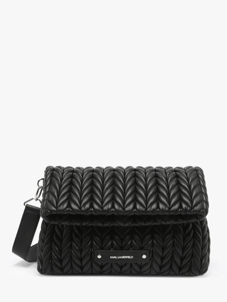 Schoudertas K Kushion Polyurethaan Karl lagerfeld Zwart k kushion A2W30151