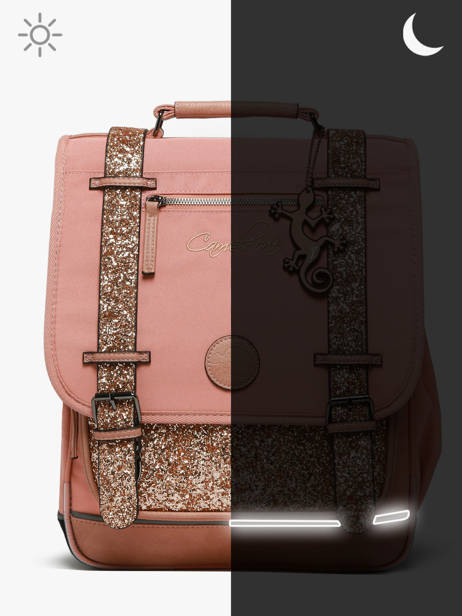 Rugzak Vintage Fantasy 2 Compartimenten Cameleon Roze vintage fantasy SD39 ander zicht 7