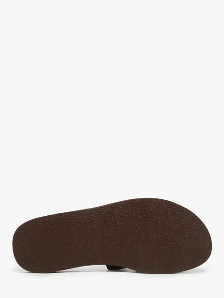 Slippers Emia Uit Leder Les tropeziennes Bruin men EMIA ander zicht 4