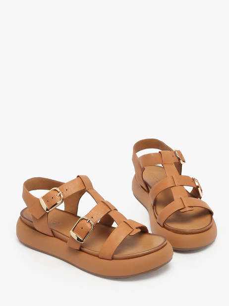 Sandalen Uit Leder Inuovo Groen women A96046 ander zicht 1