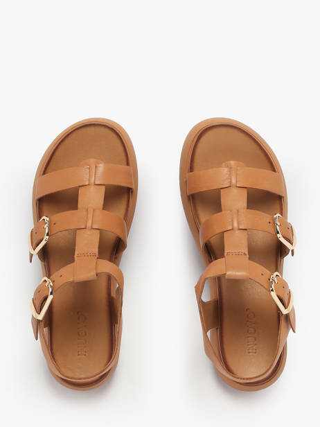 Sandalen Uit Leder Inuovo Groen women A96046 ander zicht 3