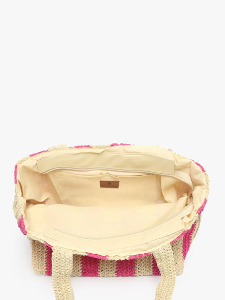 Schoudertas Cabas Gerard pasquier Roze cabas P25032 ander zicht 3