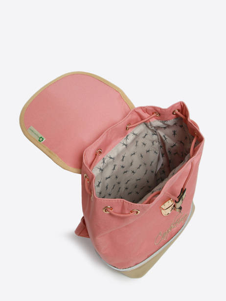 Rugzak 1 Compartiment Cameleon Roze vintage fantasy SD25 ander zicht 3