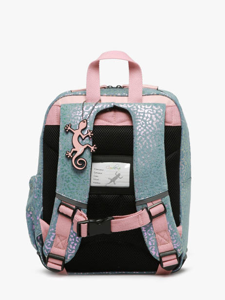 Rugzak 2 Compartimenten Cameleon Blauw vintage fantasy SD33 ander zicht 4