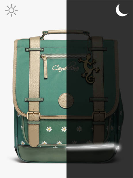 Sac à Dos Vintage Fantasy 2 Compartiments Cameleon Vert vintage fantasy SD39 vue secondaire 8