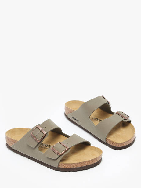 Mules Arizona Bfbc Stone Birkenstock Gris men 151211 vue secondaire 2