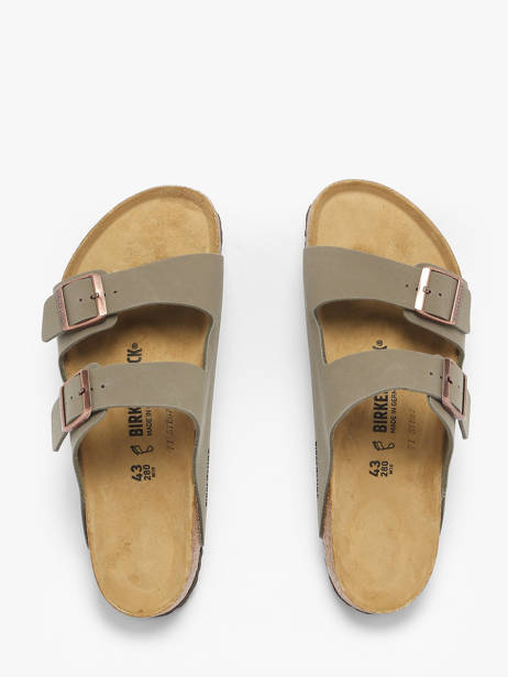 Mules Arizona Bfbc Stone Birkenstock Gris men 151211 vue secondaire 4