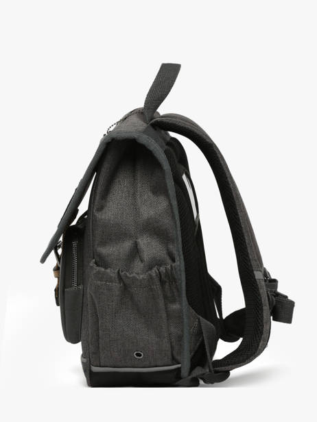 Rugzak 1 Compartiment Cameleon Grijs vintage urban SD30 ander zicht 2