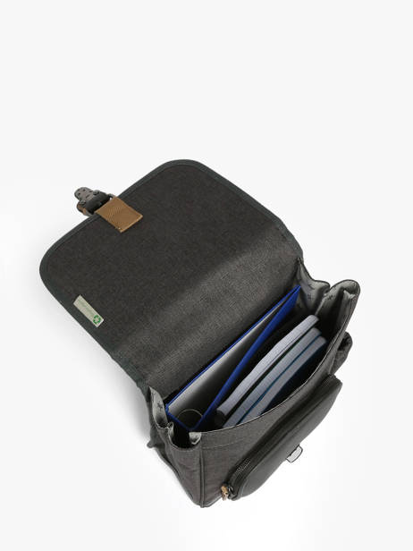 Rugzak 1 Compartiment Cameleon Grijs vintage urban SD30 ander zicht 3