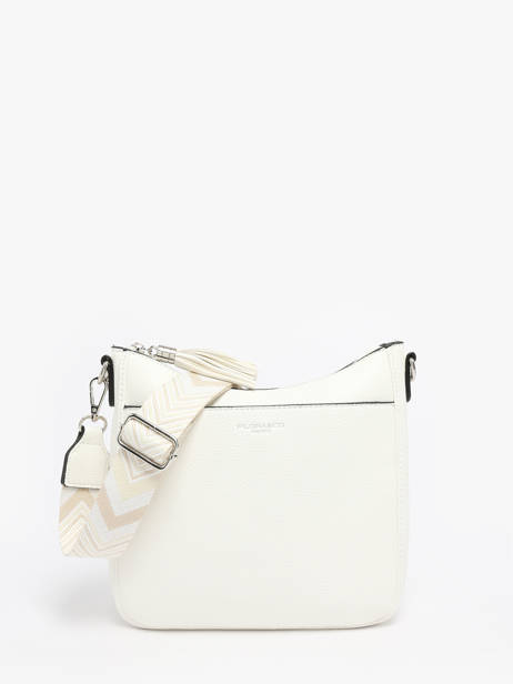Cross Body Tas Grained Miniprix Wit grained F8575