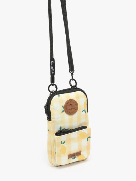 Cross Body Tas Accessoire Gerecycleerd Polyester Cabaia Beige accessoire PHONEBAG ander zicht 1