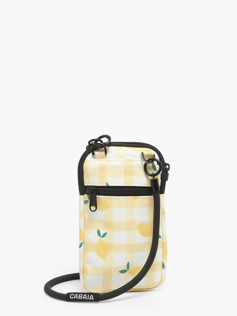Cross Body Tas Accessoire Gerecycleerd Polyester Cabaia Beige accessoire PHONEBAG ander zicht 3
