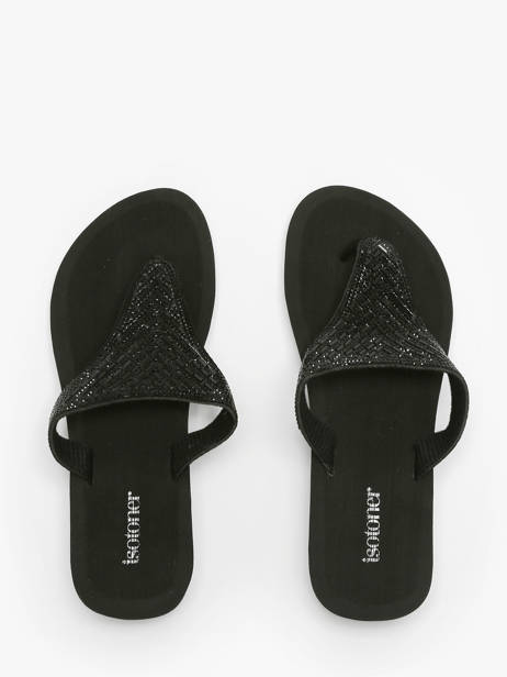 Open Sandalen Met Hak Isotoner Zwart women 94615