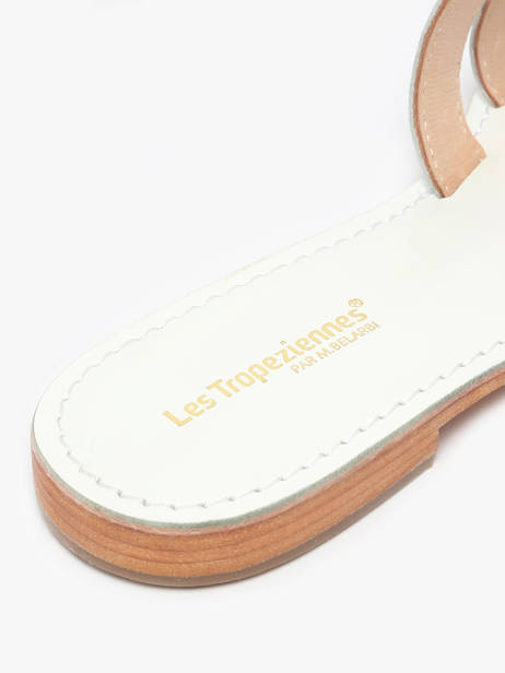 Slippers Damia Uit Leder Les tropeziennes Wit women DAMIA ander zicht 3