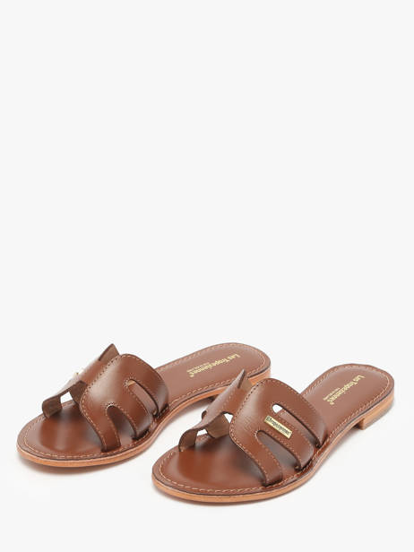 Mules Damia En Cuir Les tropeziennes Marron women DAMIA vue secondaire 2