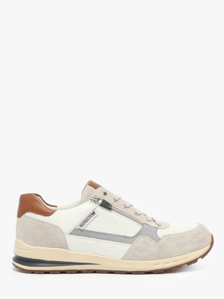 Sneakers Bradley En Cuir Mephisto Blanc men P5147074
