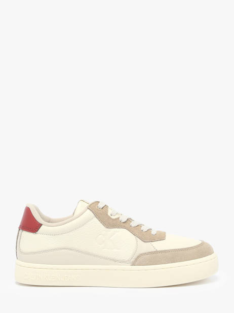 Sneakers Uit Leder Calvin klein jeans Beige men 1153OLH