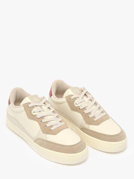 Sneakers Uit Leder Calvin klein jeans Beige men 1153OLH ander zicht 1