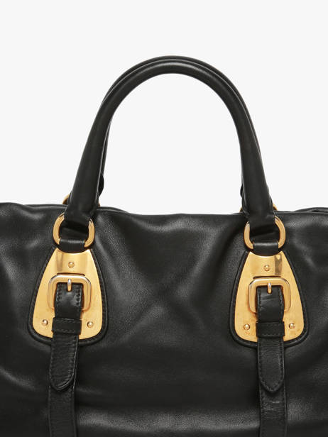 Sac à Main D'occasion Prada Tessuto Cuir Prada Noir second life 1303381 vue secondaire 3
