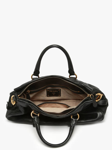 Sac à Main D'occasion Prada Tessuto Cuir Prada Noir second life 1303381 vue secondaire 5