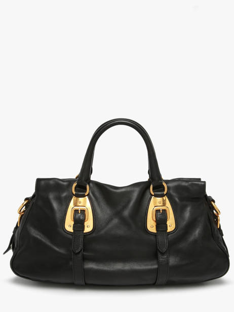 Sac à Main D'occasion Prada Tessuto Cuir Prada Noir second life 1303381 vue secondaire 6