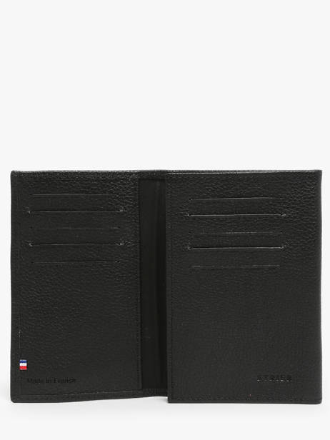 Porte Papiers Madras Cuir Etrier Noir madras EMAD024 vue secondaire 1