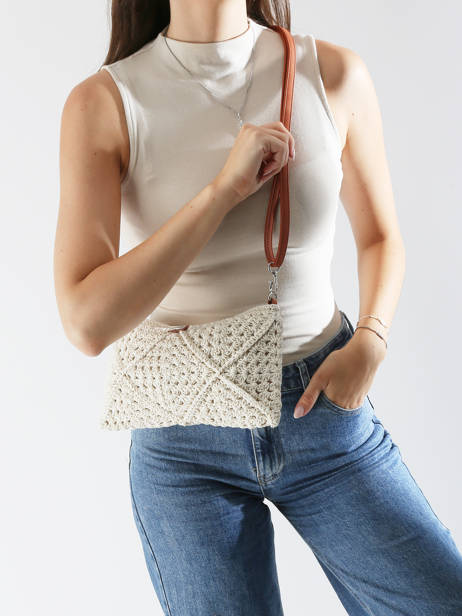 Cross Body Tas Eva Les tropeziennes Beige eva TZ03 ander zicht 1