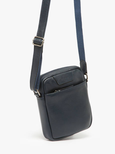 Cross Body Tas Flandres Leder Etrier Blauw flandres OTORI ander zicht 2