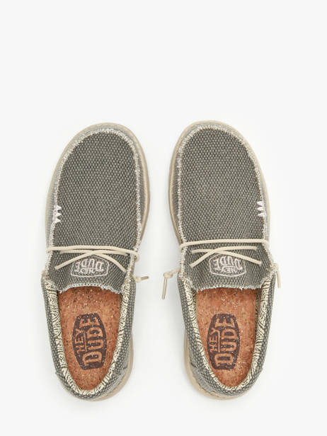 Mocassins Wally Braided Hey dude Vert men 4003 vue secondaire 4