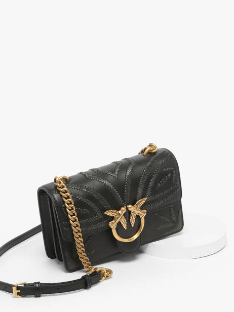 Cross Body Tas Love Bag Icon Leder Pinko Zwart love bag icon A2C3 ander zicht 1